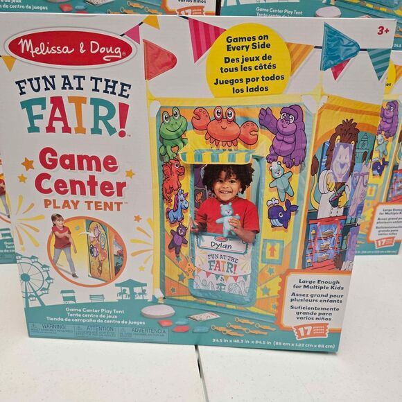 Melissa & Doug Fun at the Fair! Game Center Play Tent - 4 Sides of Activities - Picture 2 of 4
